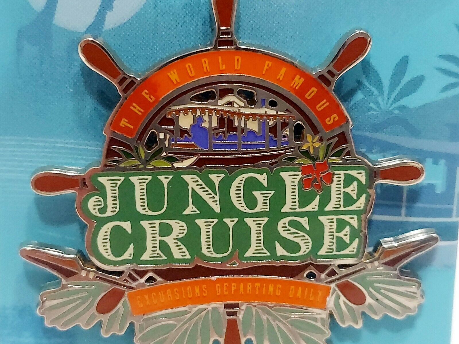 The World Famous Excursions Jungle Cruise Steering Wheel Logo Disney ...